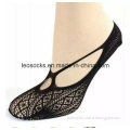 2015 New Style Fashion Design Woman's Lace Silk Boat Socks